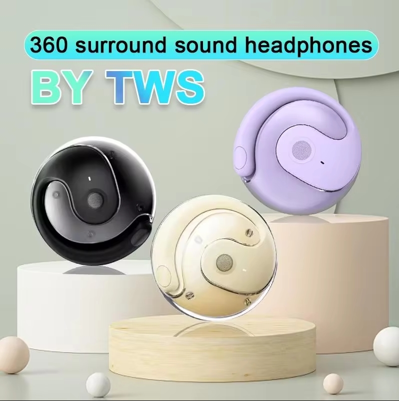 Oryginalne słuchawki BY01 OWS bezprzewodowe Bluetooth 5.3 t26 długa żywotność baterii słuchawki douszne jakość dźwięku HIFI słuchawki inteligentne połączenie HD