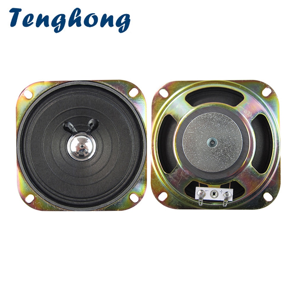 Tenghong 2 stuks 4 Inch Draagbare Audio Speaker 8Ohm 3W Volledige Range Luidspreker Voor Toetsenbord Uitzending Auto Audio luidspreker 102MM