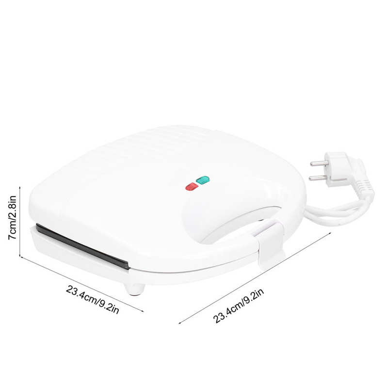 Parrilla eléctrica multifunción de 750W, máquina para hacer pan, doble calefacción, para carne, enchufe europeo, 220V