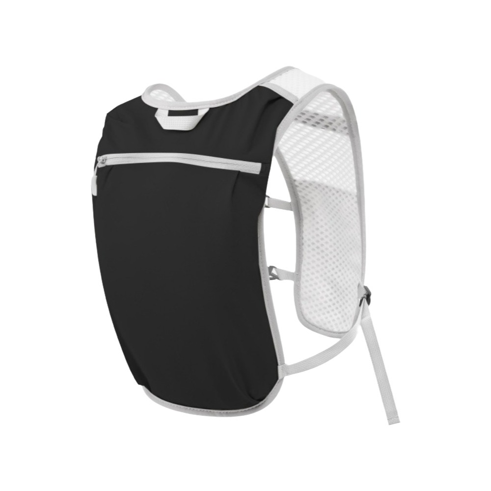 Wasserdichte Hydrationsweste mit Reflektoren, Leichte Sport-Laufweste mit Mehreren Taschen, Atmungsaktiver Wasserpack-Rucksack: weiße farbe