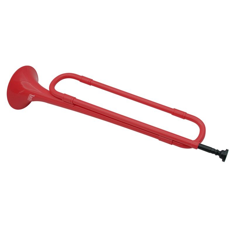 Bes bugel cavalerie trompet kunststof met mondstuk voor muziekschool student rode kleur