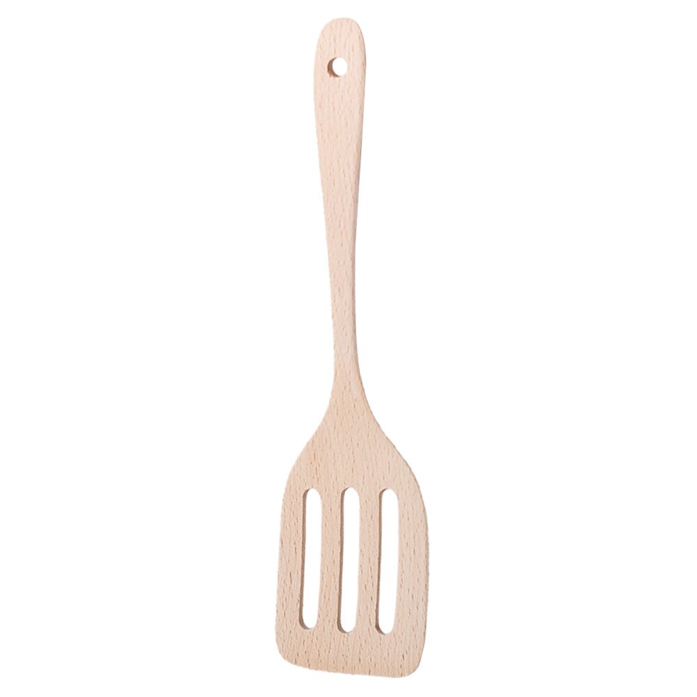 Pala de madera de bambú para cocina, utensilios de cocina PARA CENA, palas, torneros, cuchara de arroz, utensilios de cocina, 1 ud.: Black