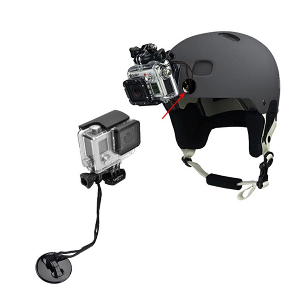 5 teile/los GoPro Sicherheit Versicherung Halteseil Riemen Klebstoff Aufkleber Montage Bausatz Für gehen Profi Held 4 3 + 3 2 1 SJ4000 Kamera