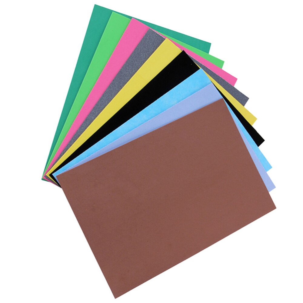10 PCS Foam Sheets Self-adhesive Sheets Assorted Colours For DIY Craft