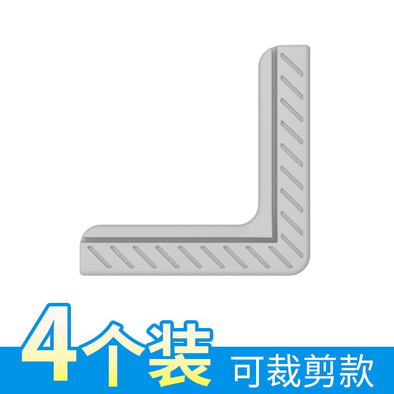 Gebroken Brug Aluminium Raam Hoek Protector Anticollision Hoek Aluminium Legering Plastic Staal Venster Hoorn Hoek Anticollision: 4 Pack  Upgraded  Gray
