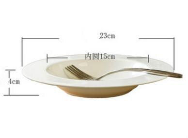 Kitchen Tableware Round Pasta Plate Microwave Oven For: Default Title