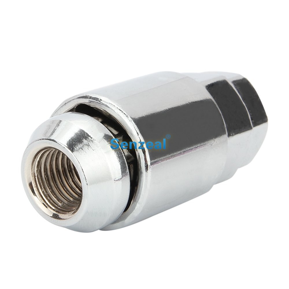 SENZEAL Universal Car Wheel Nut Anti-theft Wheel Lock Nuts M12x1.25 M12x1.5 Strong Durable Alloy Steel 4x Wheel Nut And 1x Screw