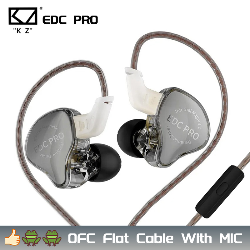 KZ EDCPRO HIFI, el mejor auricular intrauditivo con cable, alta sensibilidad, controladores dinámicos, auriculares deportivos con Cable de Audio desmontable: Verde