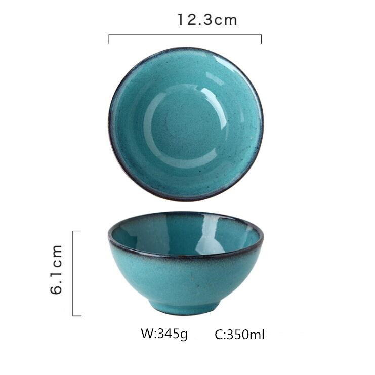 Porcelain Dinner Plate Set Kitchen Plate Ceramic Tableware Food Dishes Rice Salad Noodles Bowl Soup Kitchen Cook Tool: E