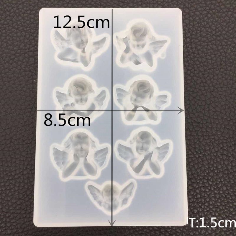 Engeltje Shape Silicone Mold Diy Klei Uv Epoxyhars Mallen Hanger Sieraden Maken Mould