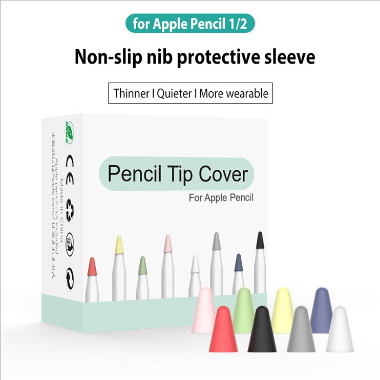 8 Uds. De funda protectora para lápiz Apple 1 2st Pen Point Stylus, carcasa protectora de silicona para lápiz Apple 1 2