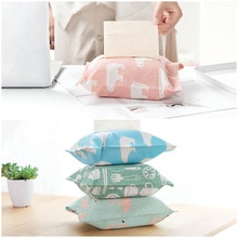 1pcs Cloth Tissue Box Storage Box Towel Tissue Pumping Paper Bags for Toliet Home Decorations Baby Wipes Box