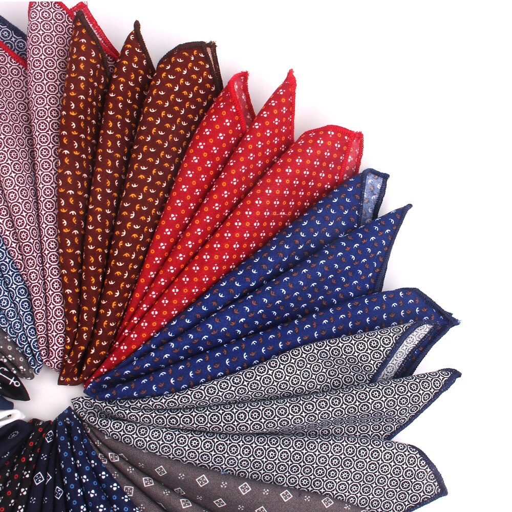 Costumes poche carré pour hommes femmes poitrine serviette Hanky messieurs Hankies hommes costume mouchoir géométrique coton poche serviette