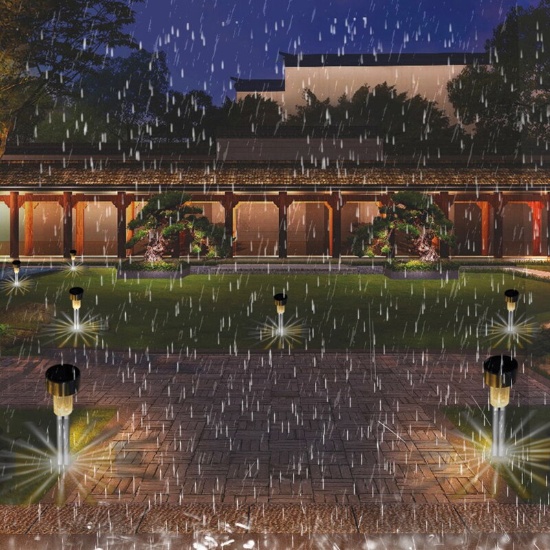 12 Pcs Solar Ondergrondse Licht Led Zonne-energie Lamp Lantaarn Waterdichte Verlichting Voor Path Patio Yard Gazon Straat Decoratie