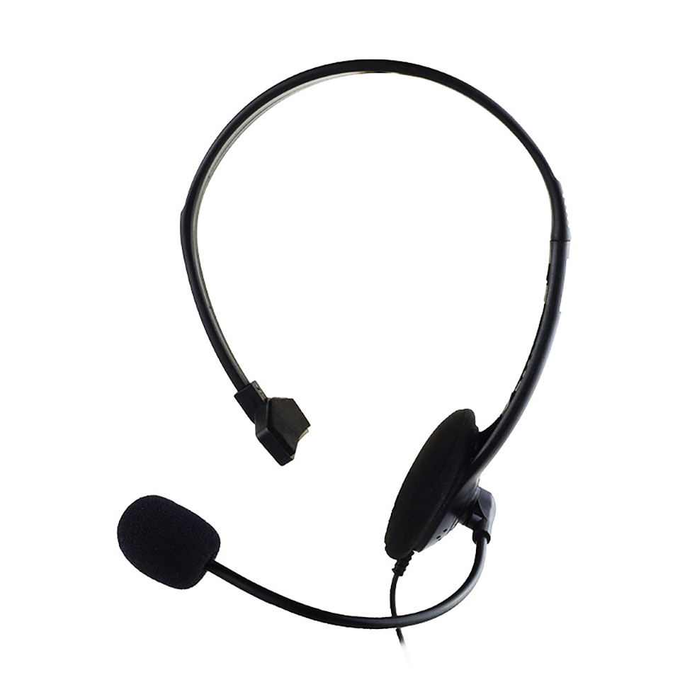 Operator Headphones Head-mounted With Noise Canceling Microphone One-ear Telephone Clear Call Headphones Single-Sided Headset