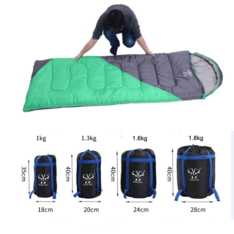 Camping sac de couchage coton adulte léger 4 saisons froid enveloppe sac de couchage sac de couchage pour voyage en plein air randonnée
