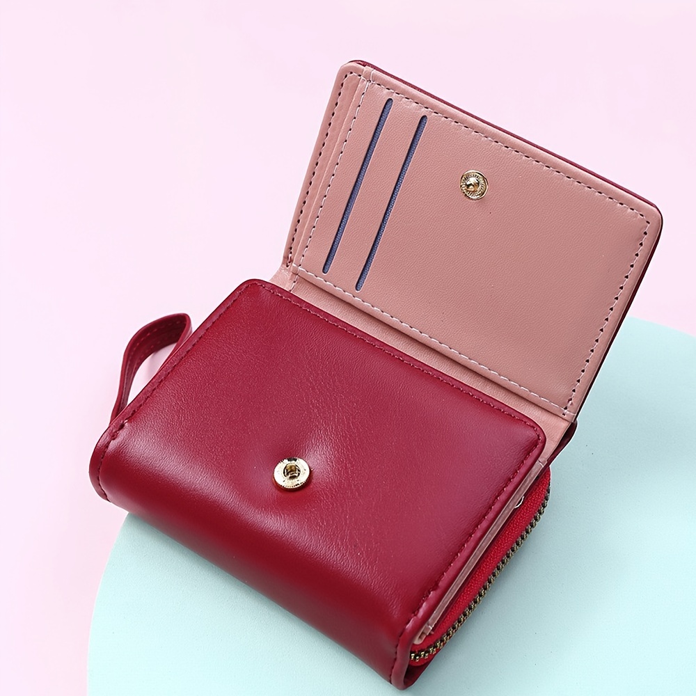 Classic Three Fold Wallet Coin Card Storage Women's Casual Student Small and Large Capacity