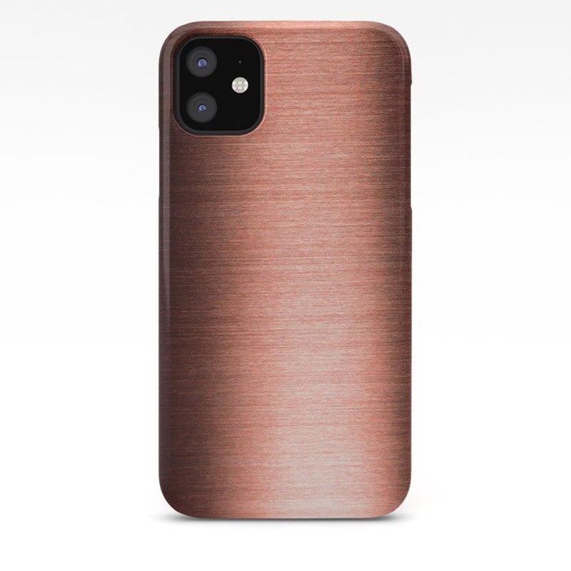 Kobber etui til iphone 7 8 6s 6 plus 11 pro x xs max xr se telefon etui på apple iphone 7 8 plus  x 10 cover