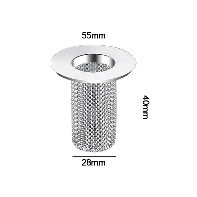 Floor Drain Filter Stainless Steel Mesh Sink Strainer Bathroom Anti-clog Drains Bathtub Hair Catcher Shower Strainer Mesh Basket: light green / 79.3mm