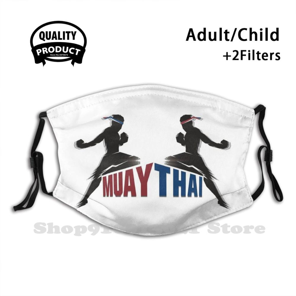 Muay Thai Fighters Men Women Child Girl Scarf Face Mask Muay Thai Kickboxing Fighter Fight Ring Competition Thailand Sports: Mask / Adult Size