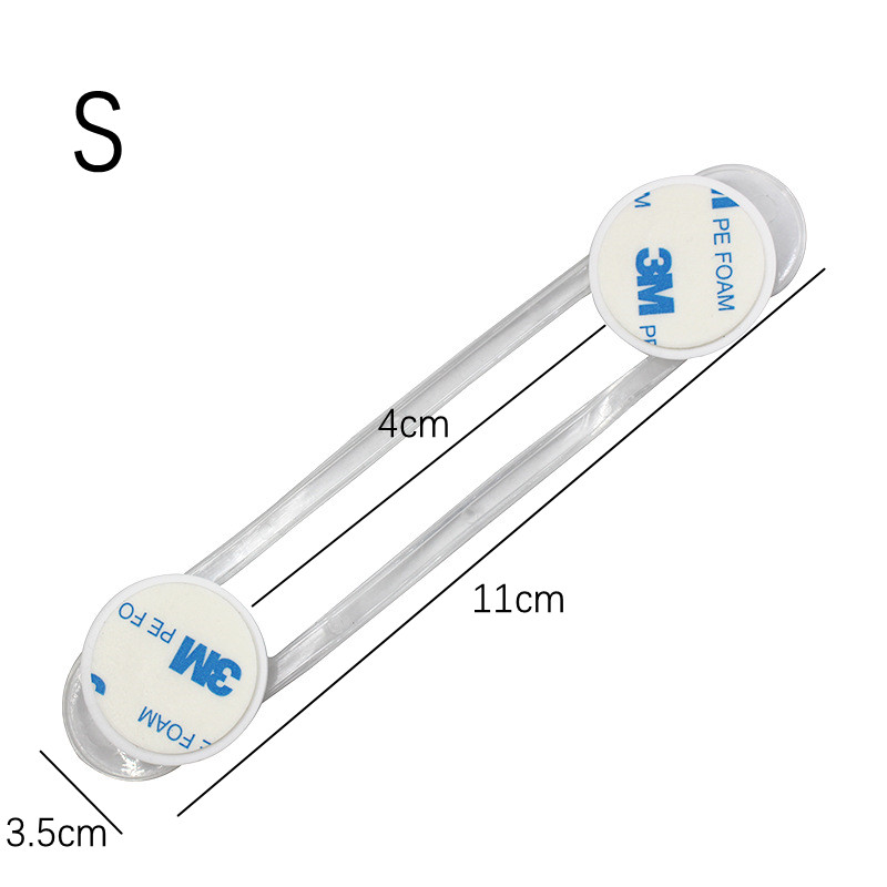 Hot 1 pz trasparente prodotti per la protezione della sicurezza del bambino anti-pizzico frigorifero a mano blocco del cassetto blocco del bambino caratteristica: 16.5cm