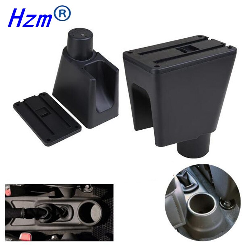 Armrest box For Chevrolet Spark III avro Rotatable PU Leather Central Store Content box with USB Interface Car accessories