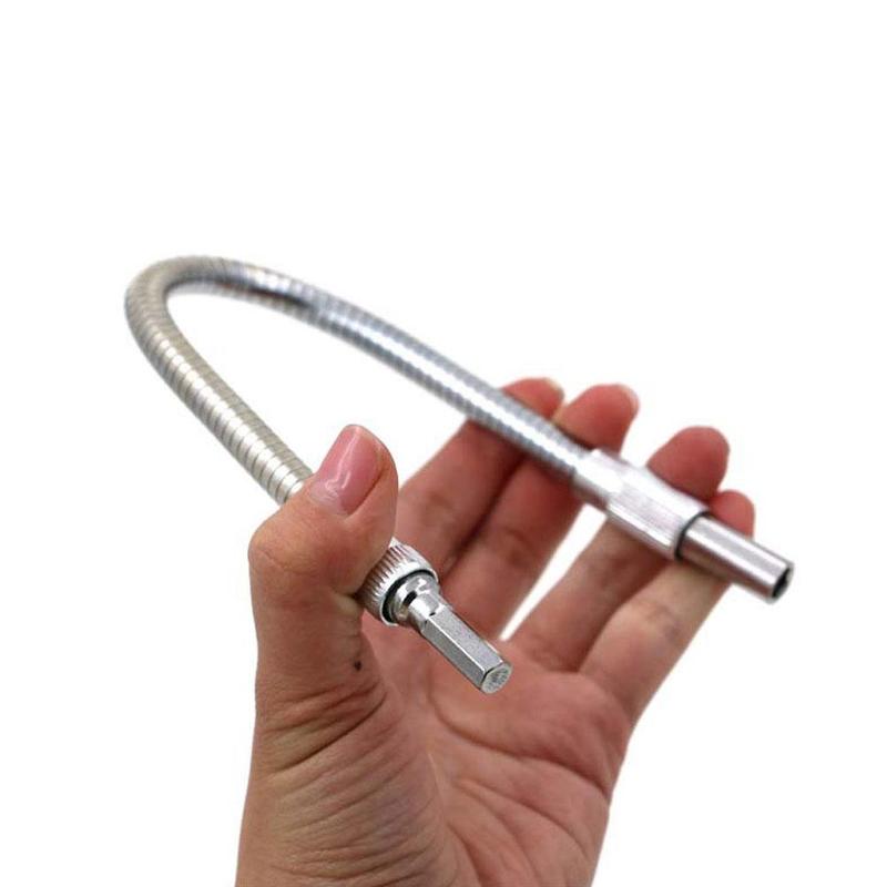 Rechargeable drill Electric screwdriver bit special shaft hose flexible rod tool multifunction purpose Metal extension E7K3