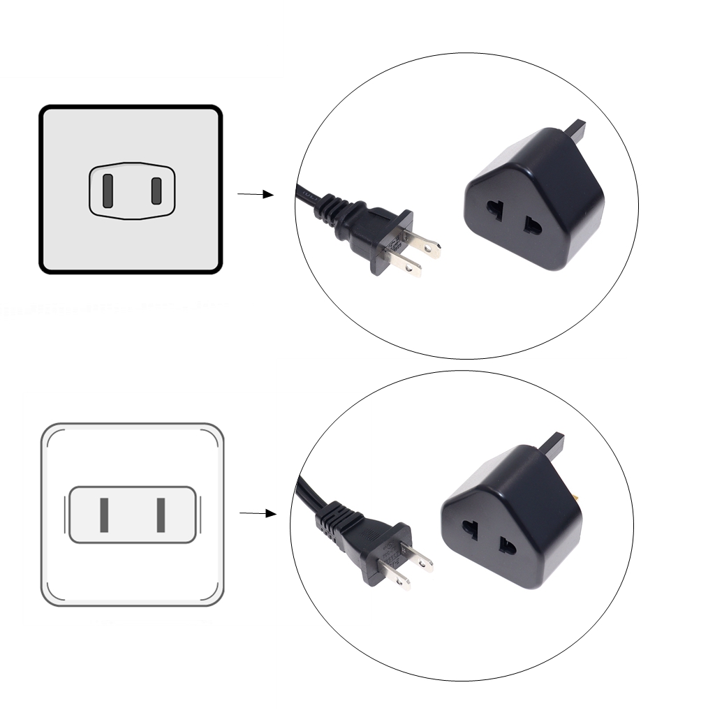 EU US 2 Pin To UK 3 Pin Plug AC Universal Adapter Travel Converter British G Type Standard Input Plug 5A Fuse