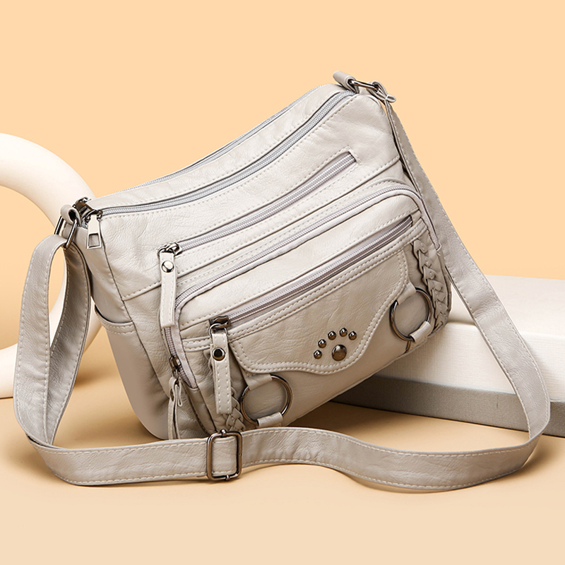 Muchos bolsos cruzados grandes de bolsillo para mujer 2024 Sac A Main Femme bolsos de lujo de cuero bolsos de mujer bolsos de de