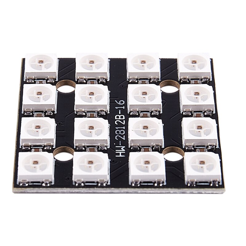 Ws2812b 16- bittiä 4*4 täysväristä 5050 rgb led lamppupaneeli rgb valonlähdemoduuli arduinolle