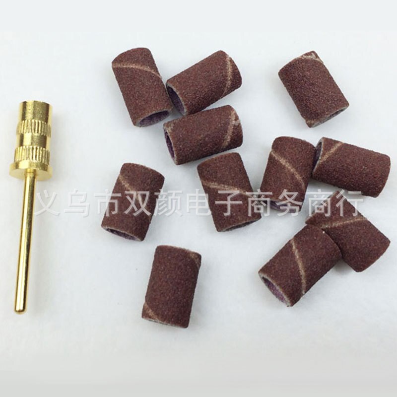 Nail art drill bits for sanding band fit granding machine sand paper bands shaft mandrel stick shank with 2.3mm diameter