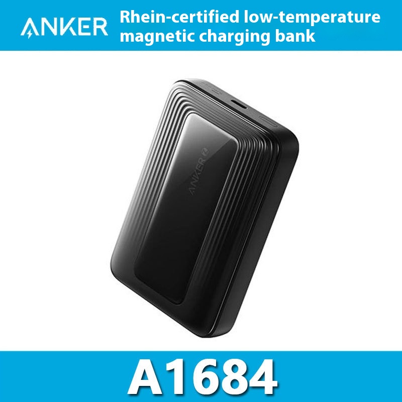 Anker Zolo A1684 Power Bank 10000mAh 30W PD Ricarica Rapida Type-C, Ricarica Wireless Magnetica a Bassa Temperatura, Certificazione Rhine per Uso Intensivo