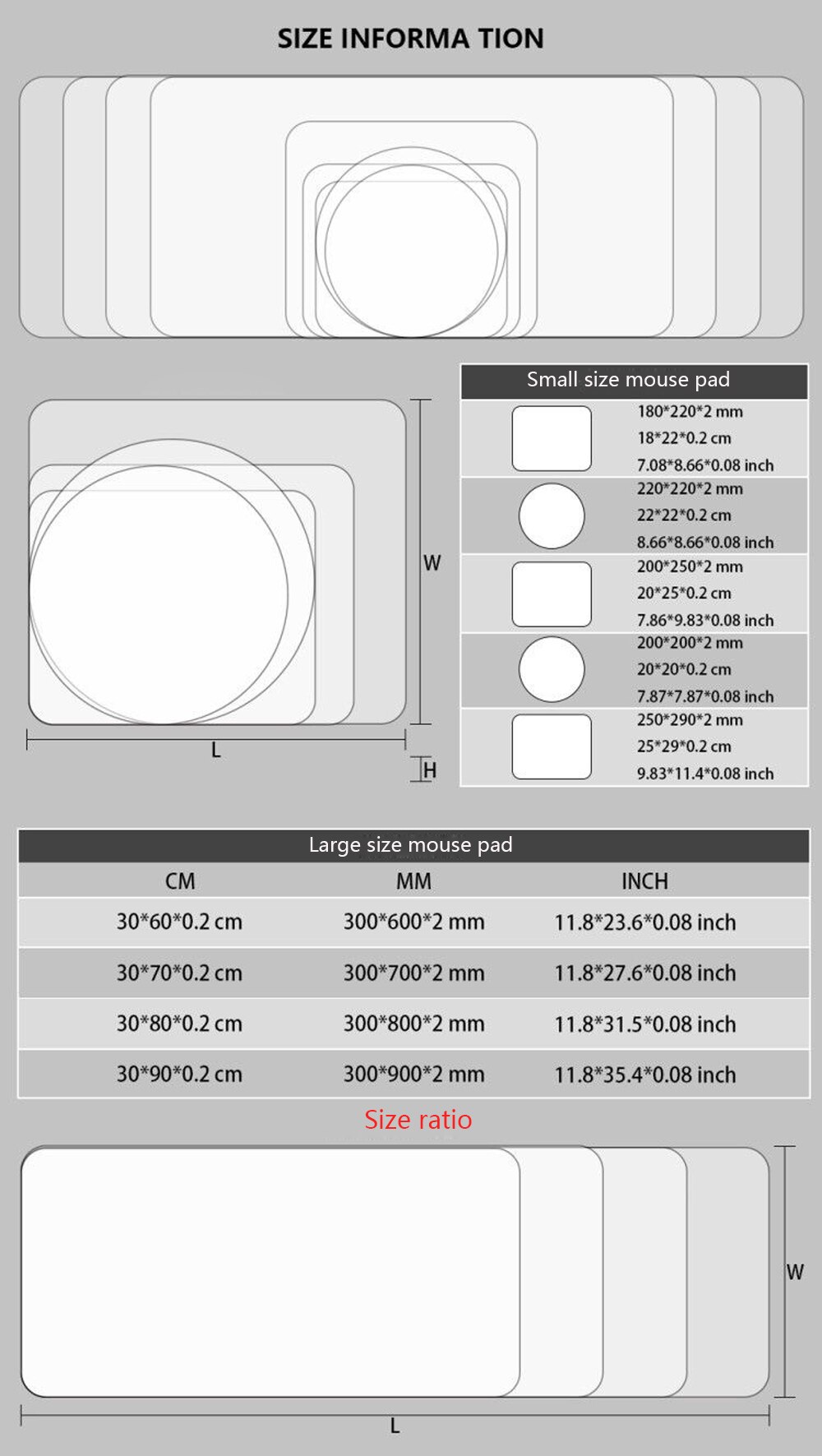 MRGBEST Colorful Mouse Pad Big Size XXL Desk- Pad Locking Edge Nature Rubber Speed-control for Playing Games