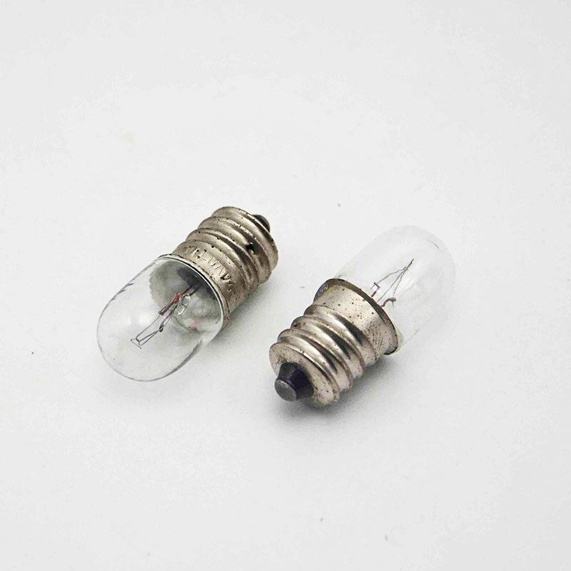 E12 Indicator Light Bulb 18V 24V 28V 0.11A 30V 2W e12 Machine Tool Equipment Warm Yellow Light Lamp 20pcs