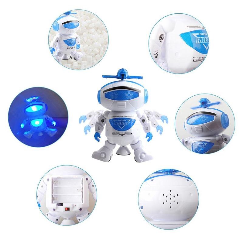 Elektronische Walking Dansen Robot Speelgoed Met Muziek Lightening Voor Kids Operated Batterij Peuters Jongens Meisjes Speelgoed Christma O5H1