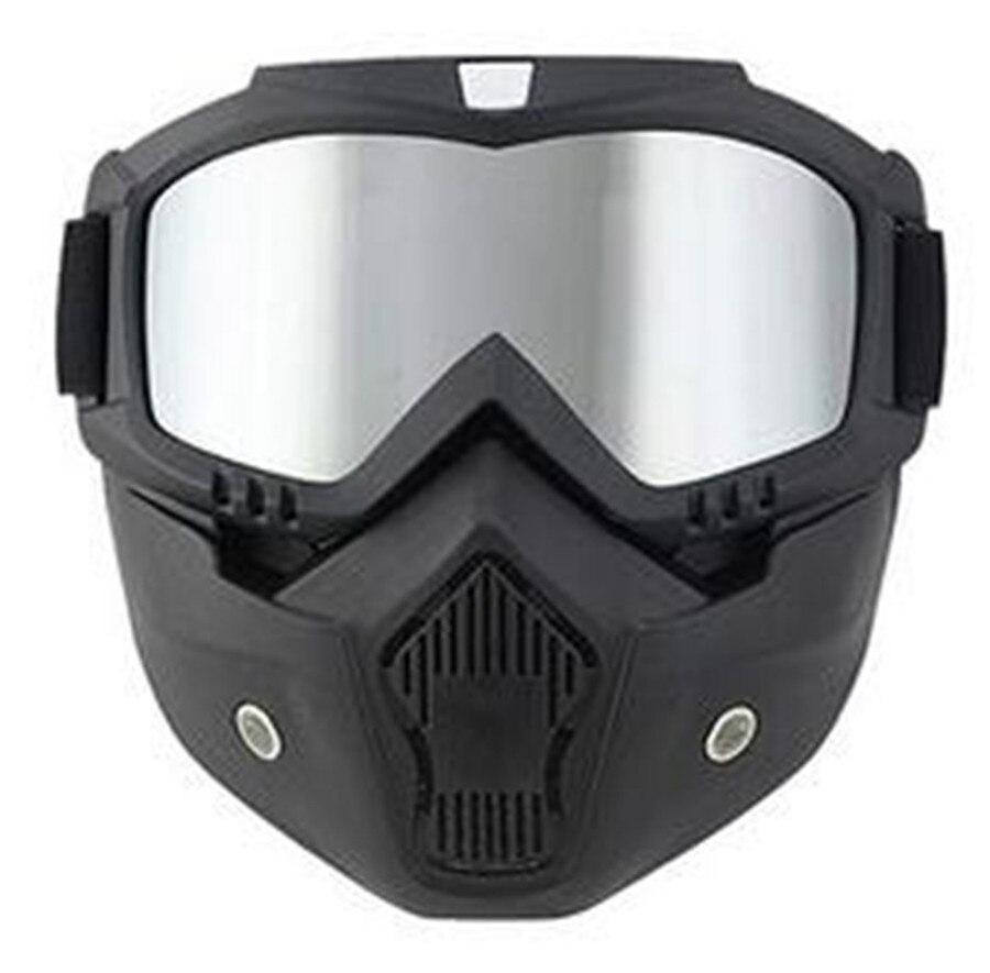 Motorrad Brille Maske Abnehmbare Stil Schützen Polsterung Helm Sonnenbrille, Straße Reiten UV Motorrad Gläser Transparen