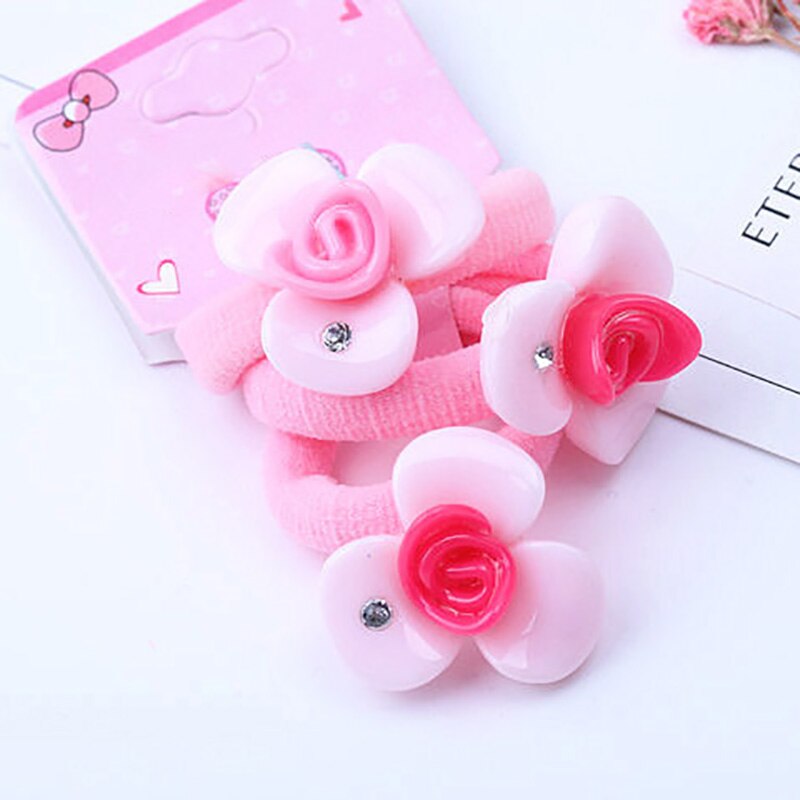 10Pcs/Set Candy Baby Girl Hair Band For Little Girls Children Elastic Hair Ropes Rubber Band Headwear Baby Hair Accessories