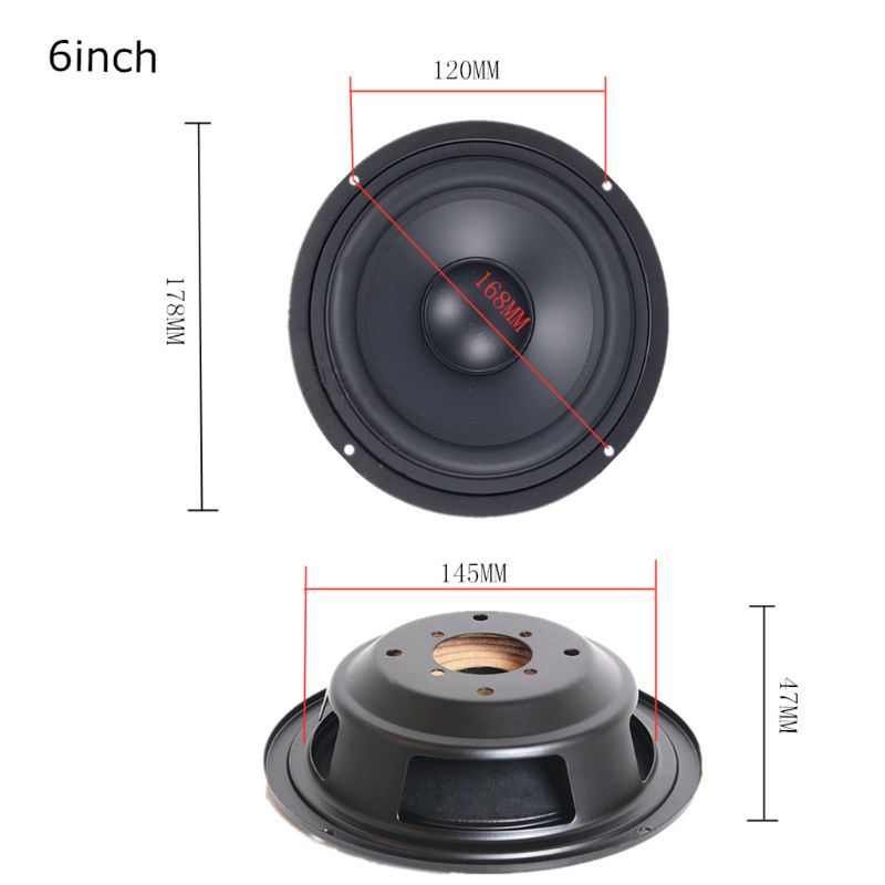 New 2 pcs 4/5/6,5 inch woofer speakers auxiliary bass horn passive cooler booster bass vibration plate vibrating speakers