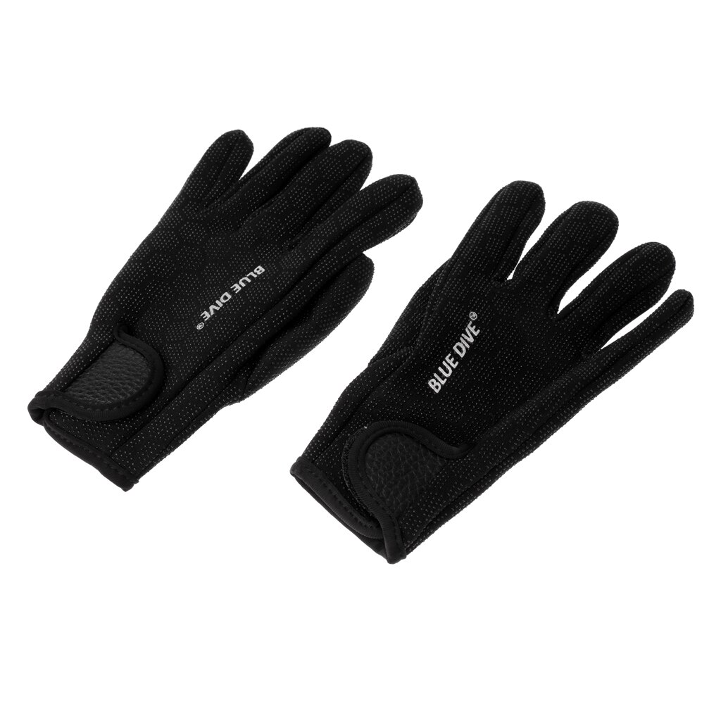 1 par 1.5mm neopren elastiske ultra skridsikre våddragter handsker holder varme dykning svømning kajakhandsker: S sort