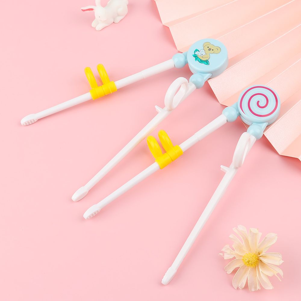 Baguettes de dessin animé pour enfants, 1 paire, pour apprendre à manger, à utiliser correctement