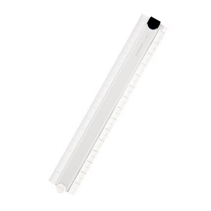 Japanese Aluminum Alloy Foldable 15cm-30cm Ruler Simple 90 degree Folding Metal Stationery Ruleres General Tools: Silver
