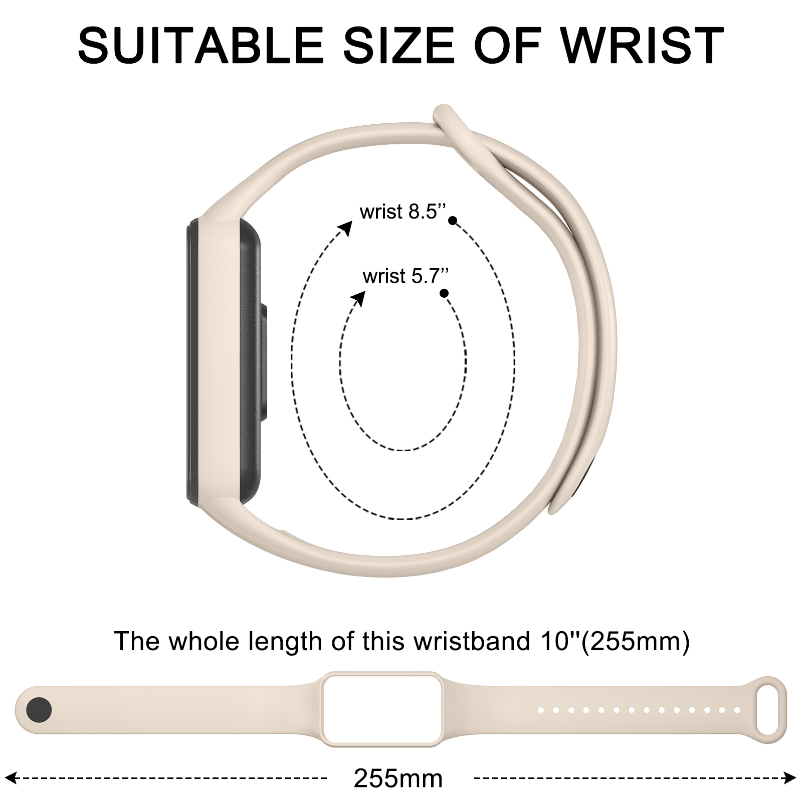 Correa de silicona suave para Huami Amazfit Band 7, pulsera ajustable, repuesto de correa de reloj para Huami Amazfit Band 7