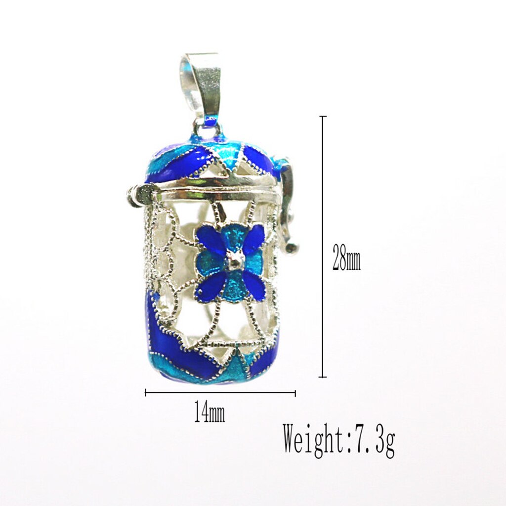 Essential Oil Diffuser Pendant Perfume Cage Locket Hollow Out Enamel Bottle