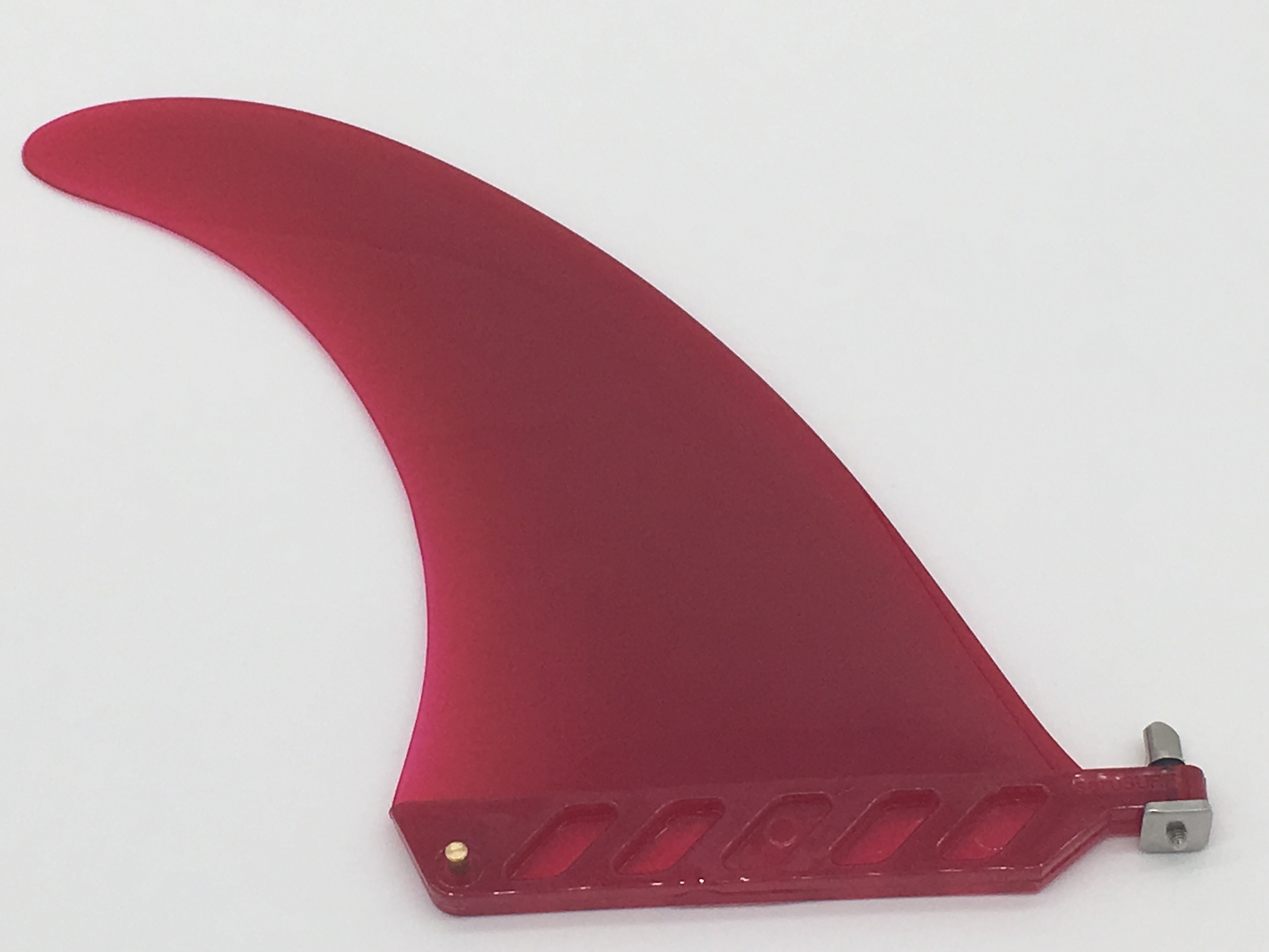 Zachte/flex 8 inch center fin met fin schroef voor stand up paddle: Rood