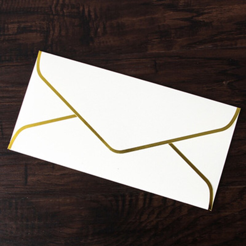 50Pcs 22x11cm Retro Envelope Vintage Paper Envelopes Postcard Packaging Envelope Luxurious Wedding Invitation Card Envelope