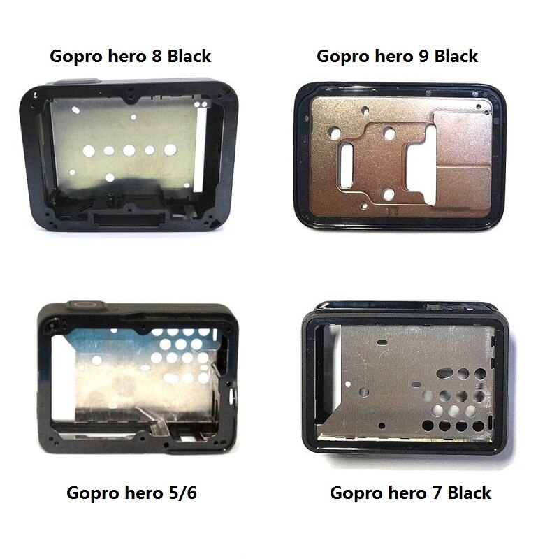 Accesorios de repuesto para cámara GoPro Hero 4, 5, 6, 7, 8, 9, marco negro, marco Original, Panel de placa frontal de puerta, funda, caja protectora
