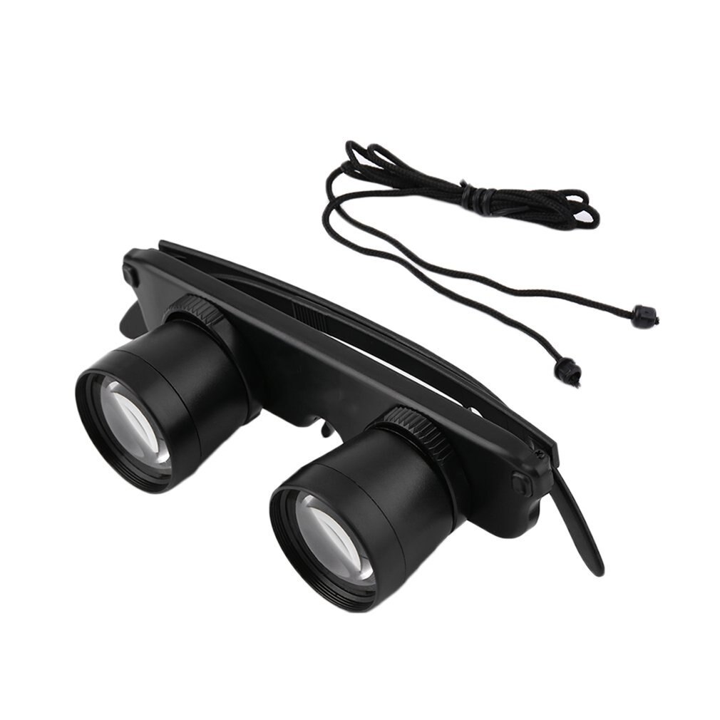 3x28 Magnifier Glasses Style Outdoor Fishing Optics Binoculars Telescope