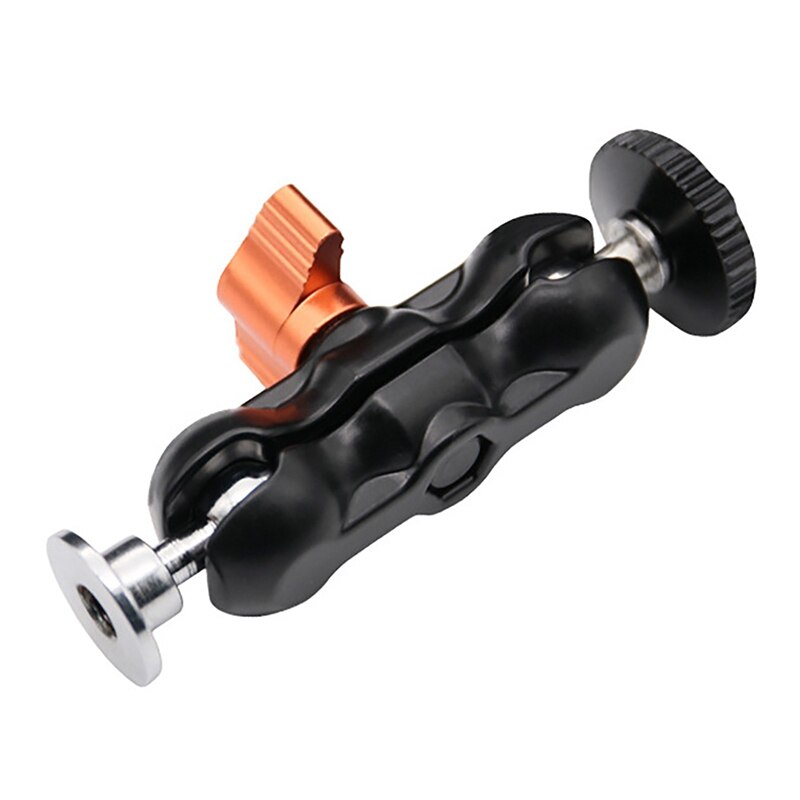 Draagbare Dubbele Balhoofd Voor Slr Camera Magic Arm Gimbal Monitor Bracket Ball Hoofd Vreemde Hand Kleine Erwt Clip
