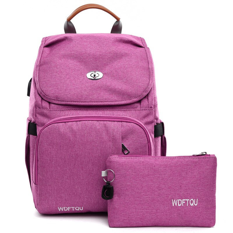 Conjunto de 2 mochilas para mamás, mochila de maternidad, bolsas de pañales de gran capacidad para el cuidado del bebé, resistentes al agua