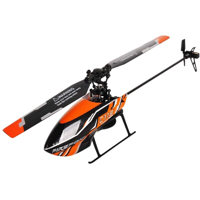 2.4 ghz 4- kanal 6- axel gyro flygstabil wingless  c119 rc helikopter med flytande kristall fjärrkontroll